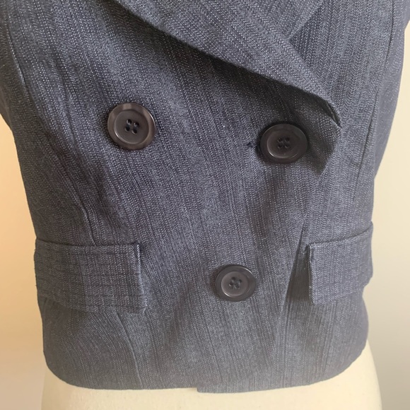 Vintage Women’s Denim Vest SZ 8 - Picture 5 of 7